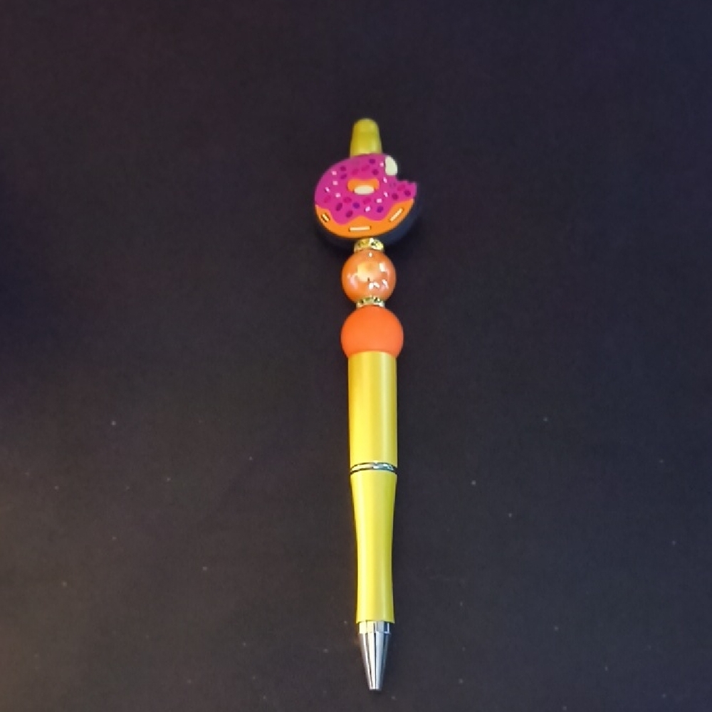 Yellow and Orange Decorative Pen